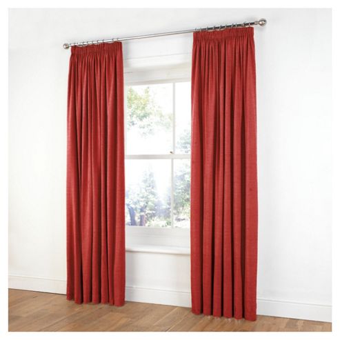 Buy Tesco Chenille Lined Pencil Pleat Curtains W162xL183cm (64x72 ...