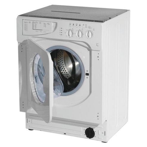 Buy Indesit IWME126UK Integrated Washing Machine, 6kg Wash Load, 1200 ...