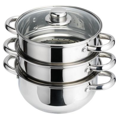 Buy Tesco Cook It 3 Tier Stainless Steel Steamer from our 