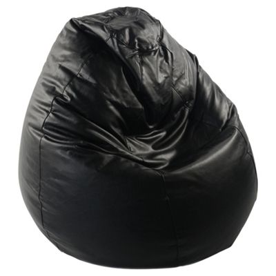 Buy Tesco Faux Leather Bean Bag Pear, Black from our Pouffes, Bean Bags & Cubes range - Tesco