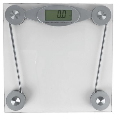 Buy Tesco Clear Glass Electronic Bathroom Scale from our Bathroom ...