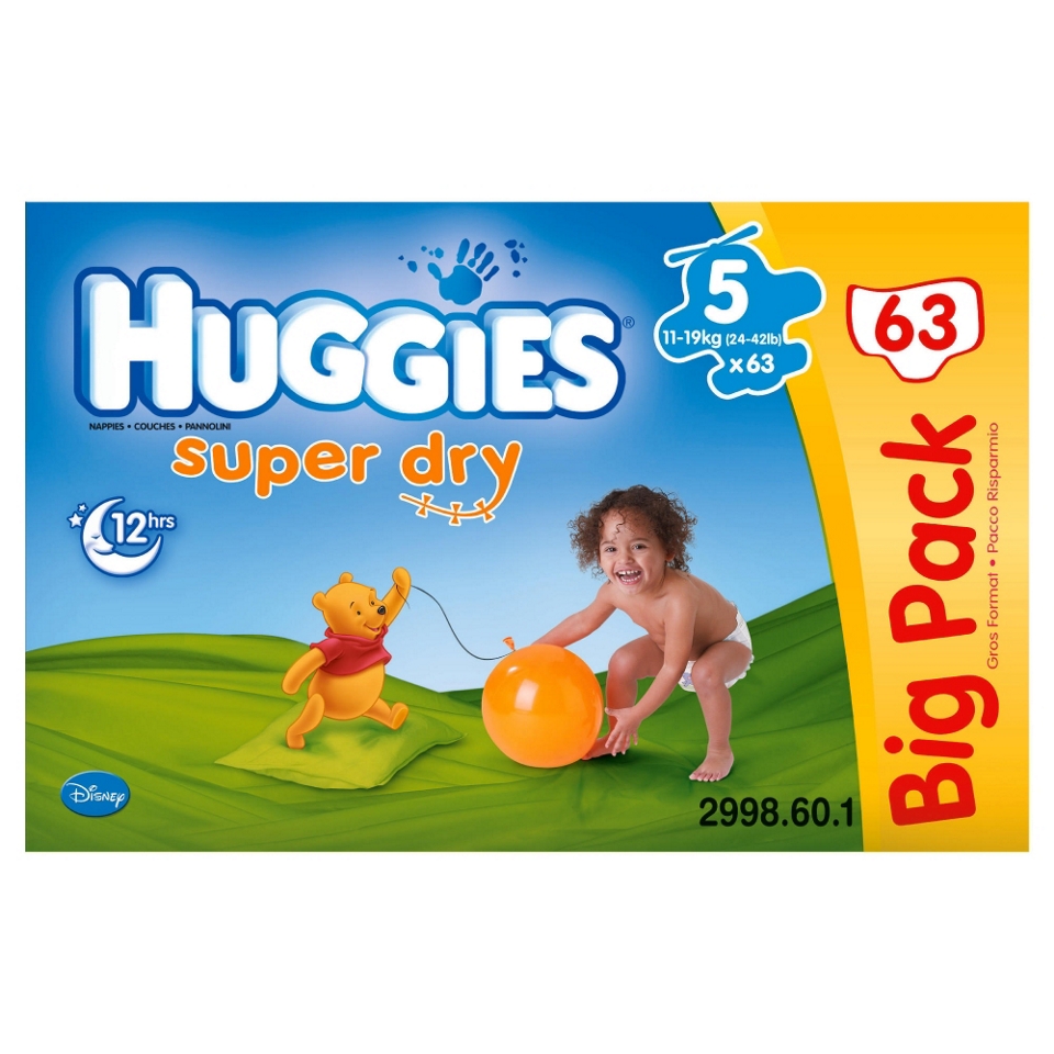Buy Huggies Super Dry Value Box Size 5 from our Nappies range   Tesco 