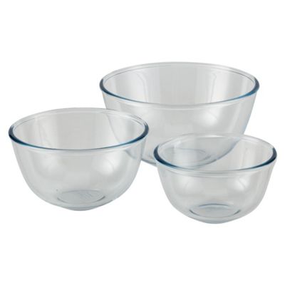 Buy Set of 3 Pyrex Classic Mixing Bowls from our Mixing Bowls range - Tesco