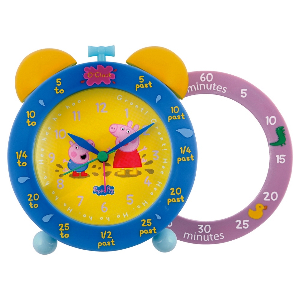 Peppa Pig Time Teaching Twinbell Alarm Clock