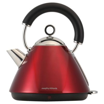 Buy Morphy Richards 43772 Accents Traditional Kettle, 1.5L - Red from ...