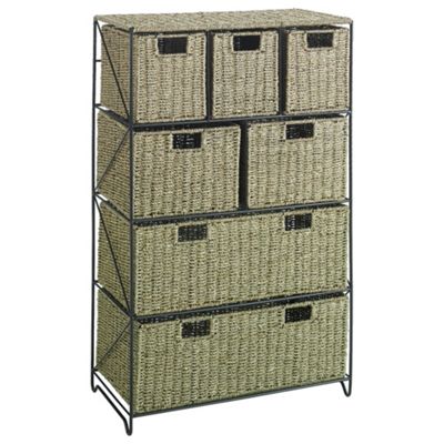 Buy Tesco Seagrass 7 Drawer Storage Tower from our Storage Towers range ...