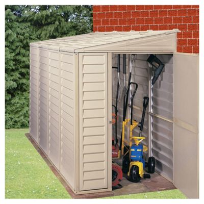 buy store more sidemate lean-to plastic shed with