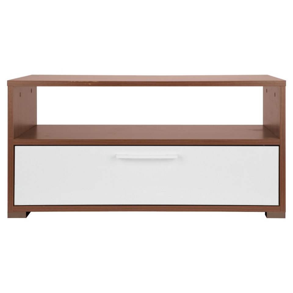 Como Coffee Table, Walnut & White