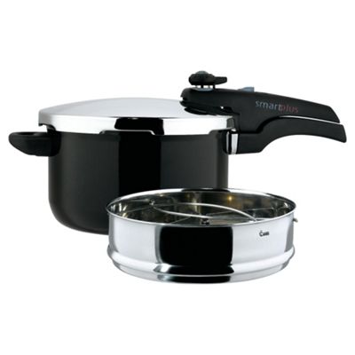 Buy Prestige Smartplus 5L Aluminium Pressure Cooker Black From Our   208 6495 PI TPS842820