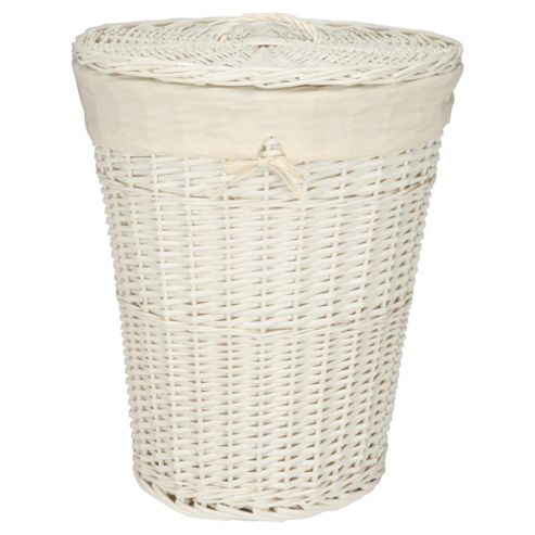 Buy Tesco Wicker Laundry Basket White from our Laundry Bins & Baskets ...