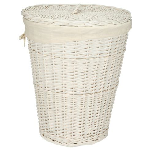 Buy Tesco Wicker Laundry Basket White from our Laundry Bins & Baskets ...