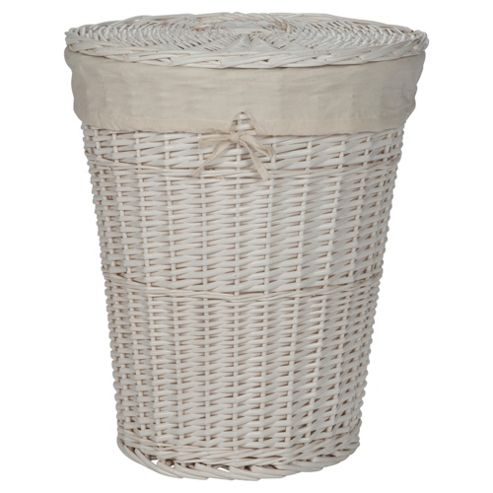 Buy Tesco Wicker Laundry Basket White from our Laundry Bins & Baskets ...