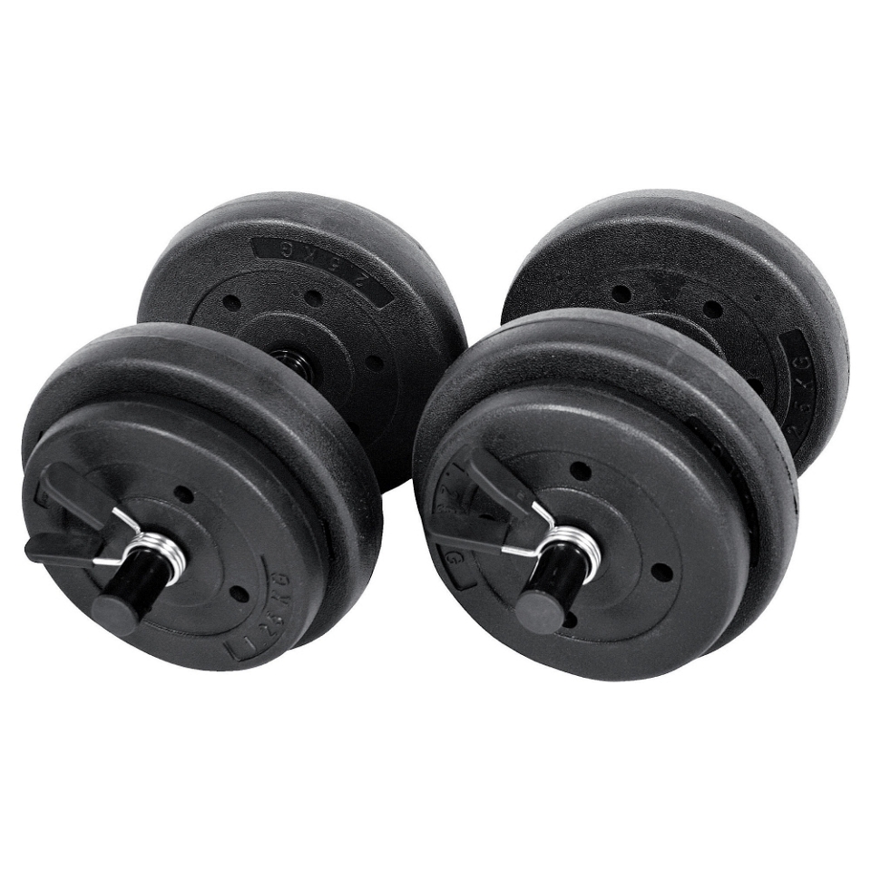 One Body 15kg Vinyl Dumbell Set