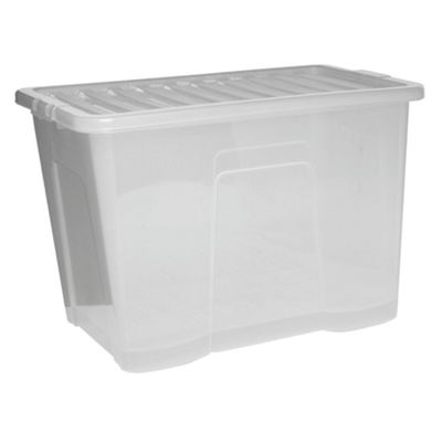 Buy Wham Crystal 80L box with lid from our Storage Boxes range - Tesco