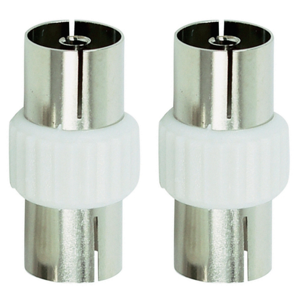 Aerial Cable Couplers Pack of 2   Tesco