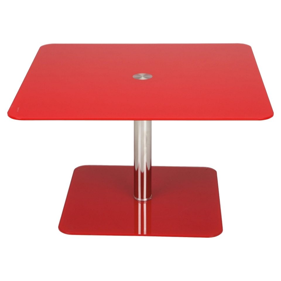 Atom Pedestal Coffee Table, Red