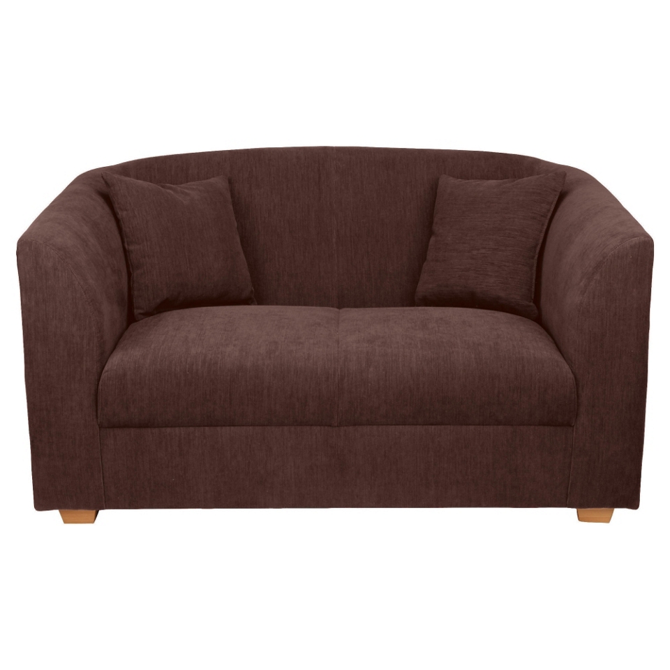 Stonebridge Small Fabric Sofa, Chocolate