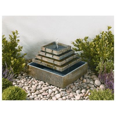 Buy Solar powered slate corner fountain from our Water Features ...