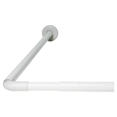 Buy Croydex L Shape Telescopic Shower Curtain Rod from our Shower ...