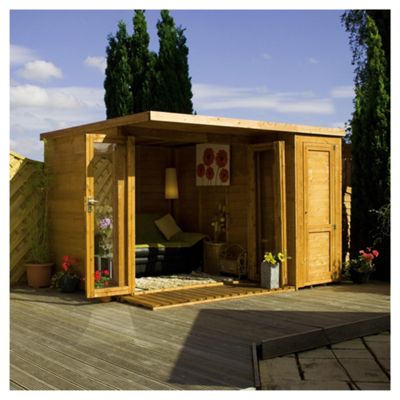 Buy Mercia Large Combi Wooden Summerhouse, 12x8ft from our 