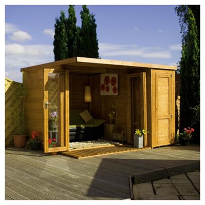 buy mercia large combi wooden summerhouse, 12x8ft from our