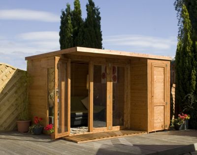 buy mercia large combi wooden summerhouse, 10x8ft from our