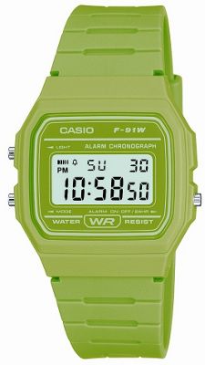 casio digital watch yellow
