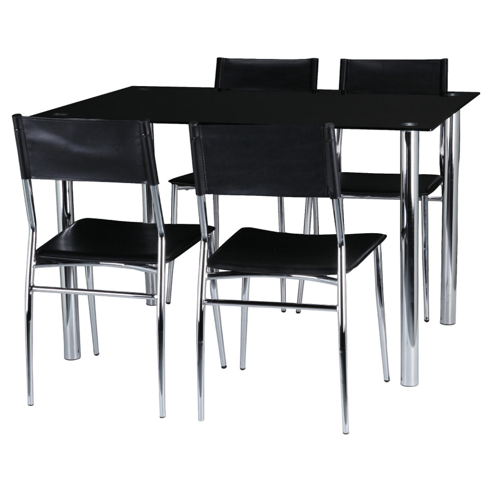 Ruben 4 Seat Set, Black