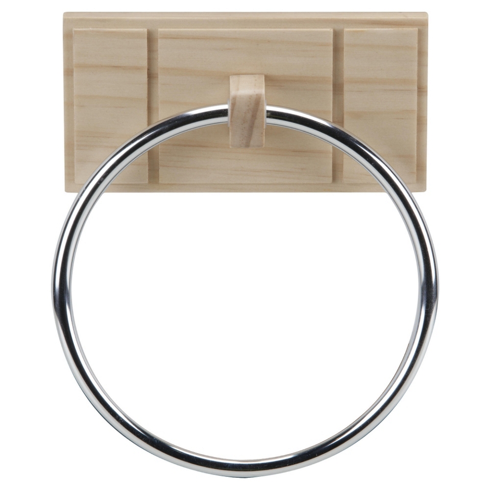 Croydex Towel Ring Light Wood