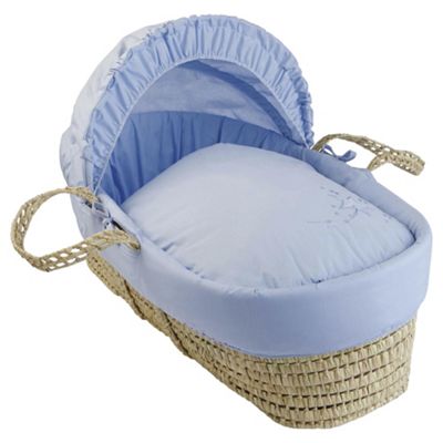 Buy Clair de Lune Starburst Moses Basket - Blue from our Moses Baskets