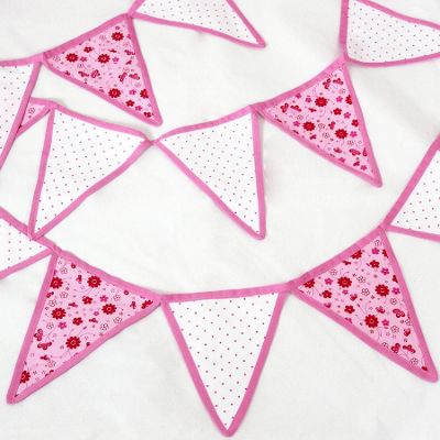Buy Pink Children's Bedroom Bunting from our Bunting range - Tesco