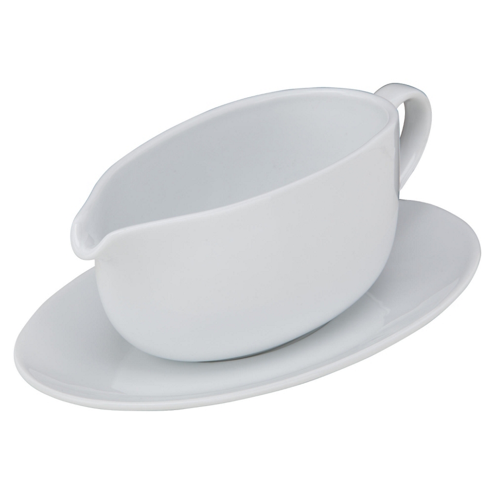 Tesco White Porcelain Gravy Boat