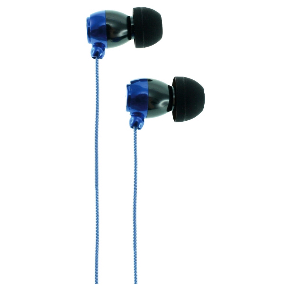 KitSound KS1 Stereo in ear Earphones with Microphone Blue