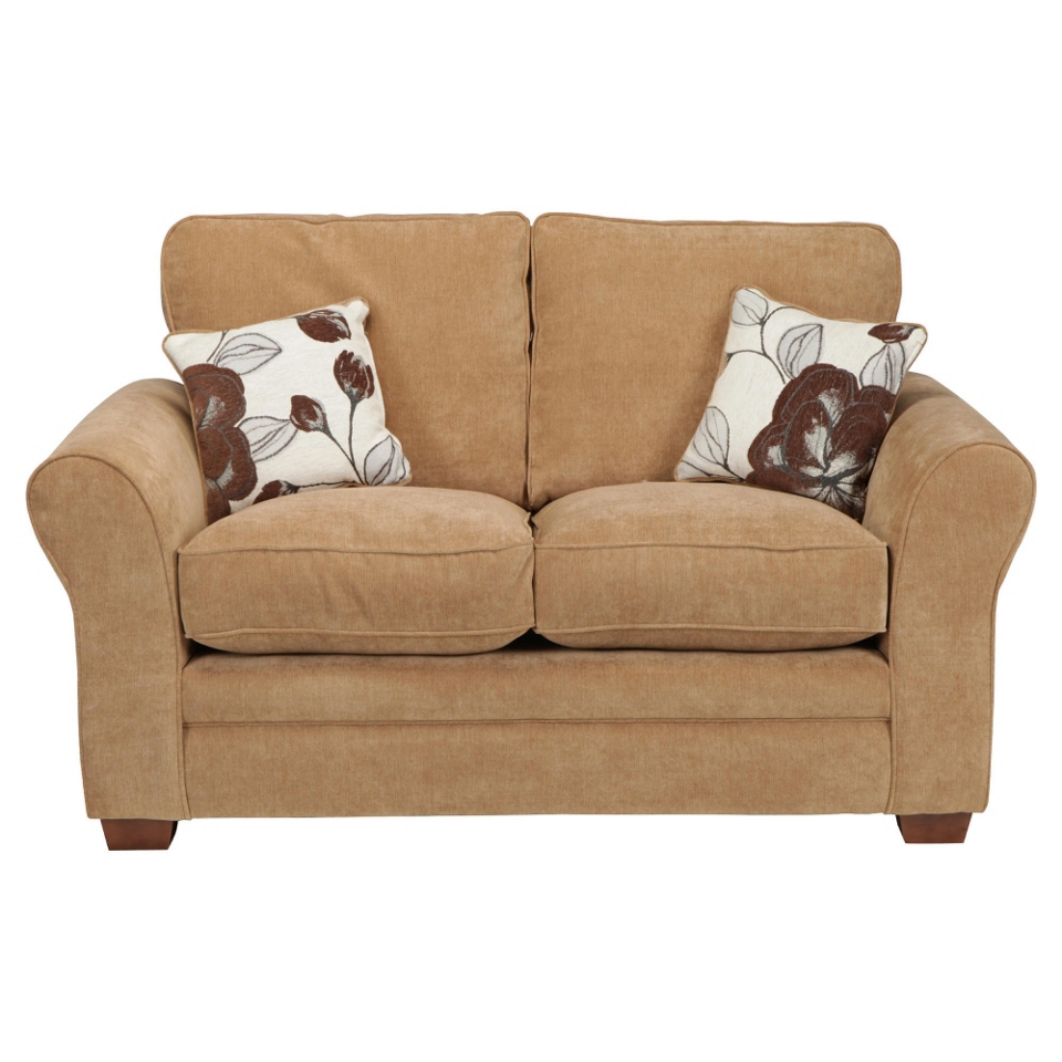 Amelie Small Standard Back Fabric Sofa, Light Camel