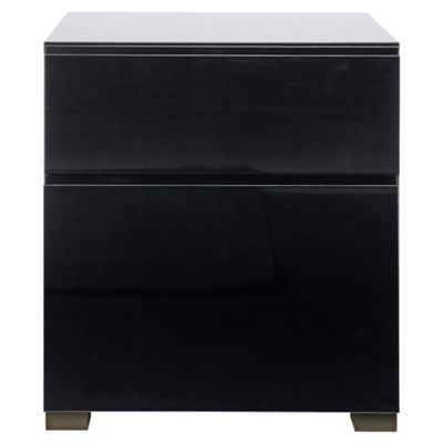 Urban 2 Drawer Filer Black Gloss