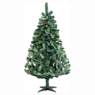 Buy Tesco 6ft Frosted Mountain Cone Christmas Tree from our Christmas ...