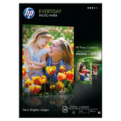 paper glossy hp everyday mm sht a4 tesco