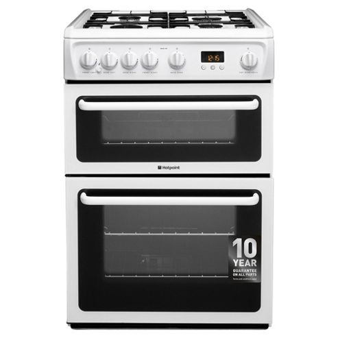 Buy Hotpoint Gas Cooker, HAG60P, White from our Gas Cookers range - Tesco