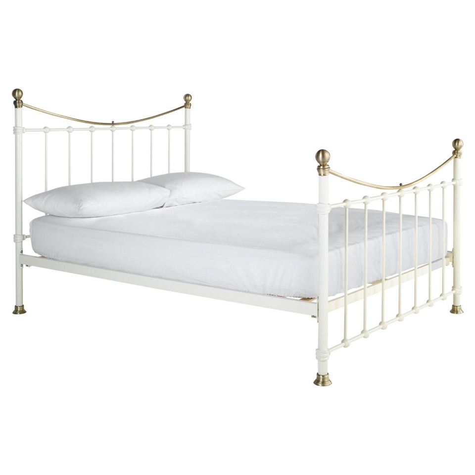 Buy Lyon Double Bed Frame, Cream from our Double Beds range   Tesco 