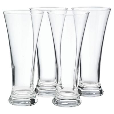 Buy Set of 4 Pilsner Glasses from our Pint Glasses range - Tesco