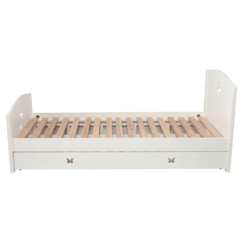 Buy Butterfly Single Bedframe With Storage, White from our Single Beds ...