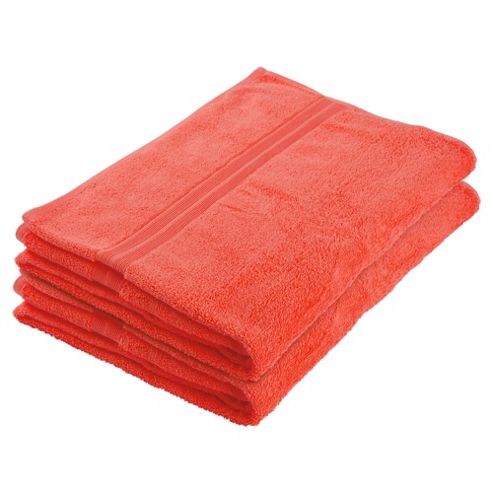 Buy Tesco Bath Towel Pair Coral from our Bath Towels range - Tesco