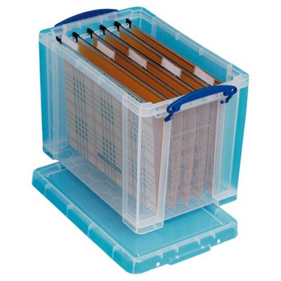 box a4 file suspension useful clear really storage litre 19c tesco stackable boxes mm staples