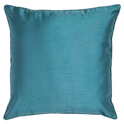 Buy Tesco Faux Silk Cushion, Teal from our Cushions range - Tesco