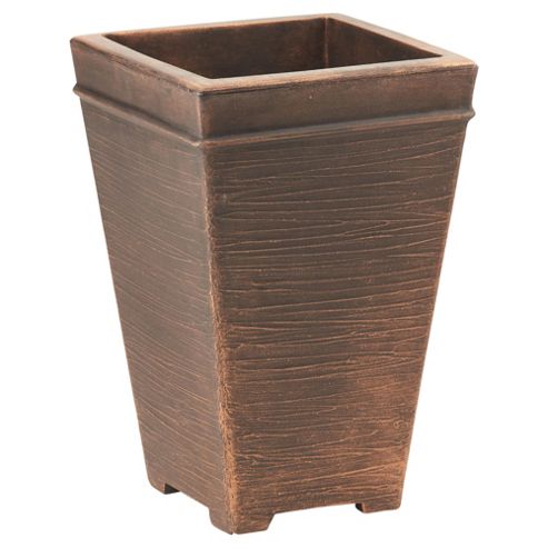 Buy Terraneuva Tall Square Planter Bronze from our Planters range - Tesco