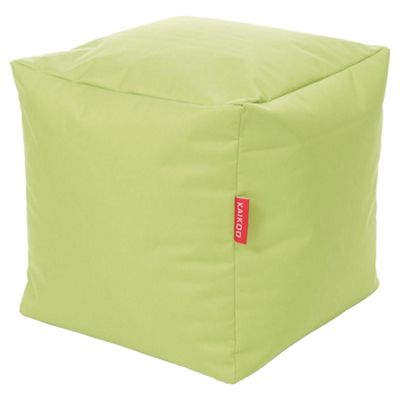 Buy Kaikoo Indoor/Outdoor Bean Bag Cube, Lime from our Pouffes, Bean ...