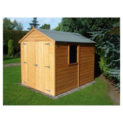 buy finewood warwick double door shiplap shed 8x6 from our