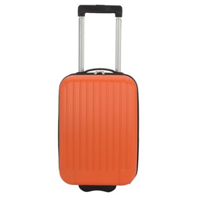 Buy Tesco Hard Shell 2-Wheel Suitcase, Orange Small from our Hand ...