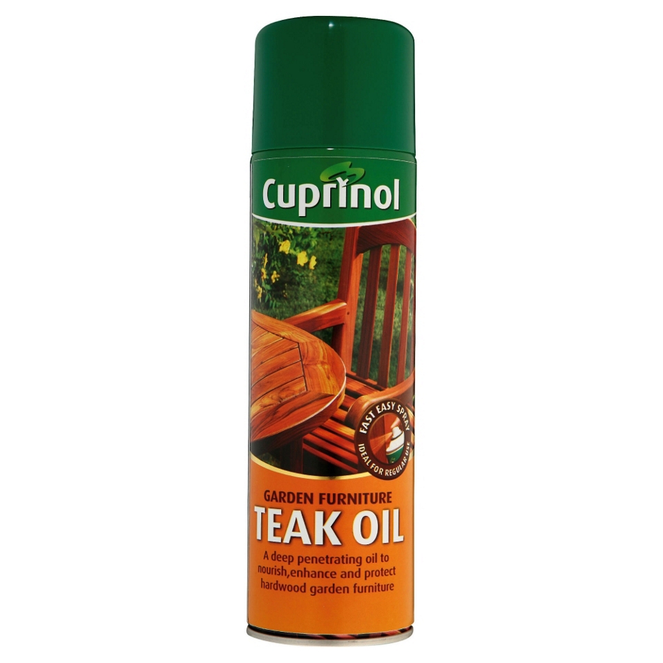 Cuprinol Garden Furniture 6 times Strengh Teak Oil Aerosol 0.5L