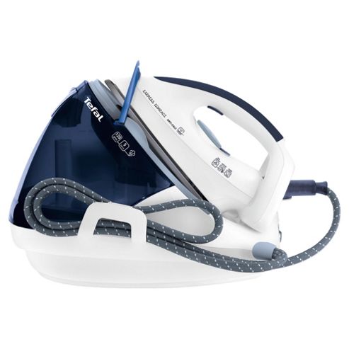 Buy Tefal GV7096 ultra compact Iron with Ceramic Plate - White/Blue ...